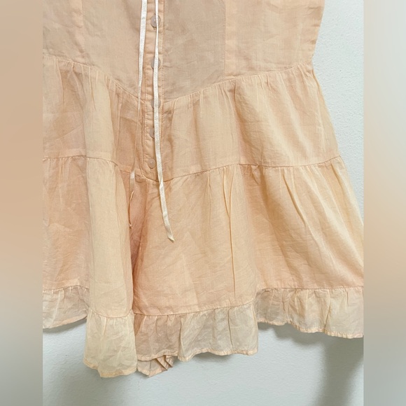 Urban Outfitters tiered babydoll lace up romper - Picture 9 of 9